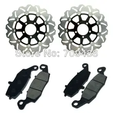 2 X Front Brake Disc Rotor+Pad For SUZUKI DL 650 K4/K5/K6 V-Strom 04-06 DL 1000 K2-K9 V-Strom 02-09