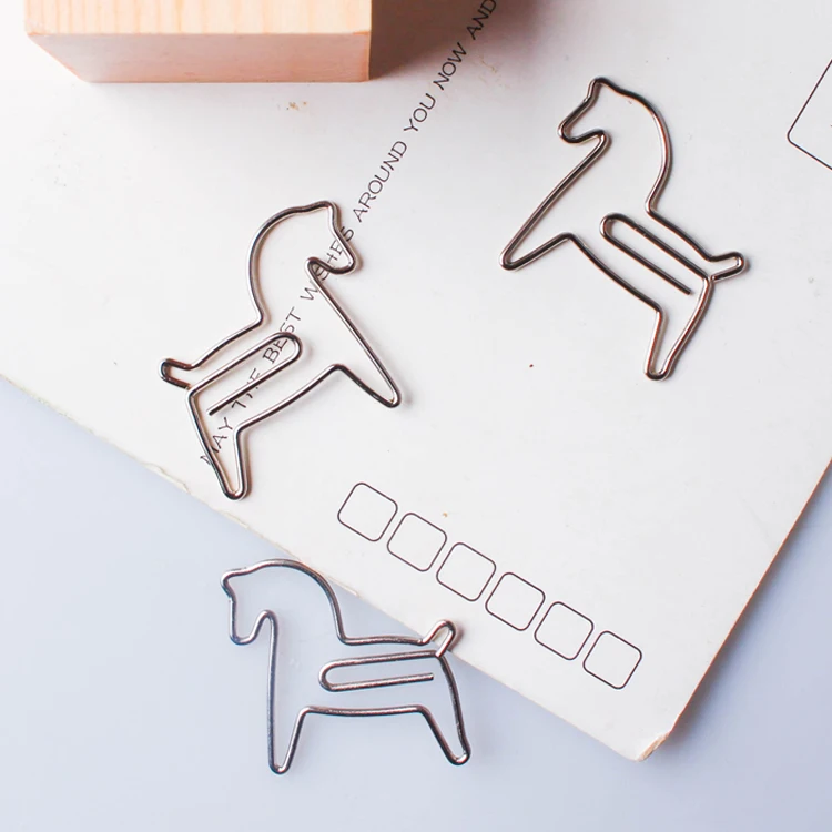 Silveriness trojan clip animal paper clip multicolour metal bookmark