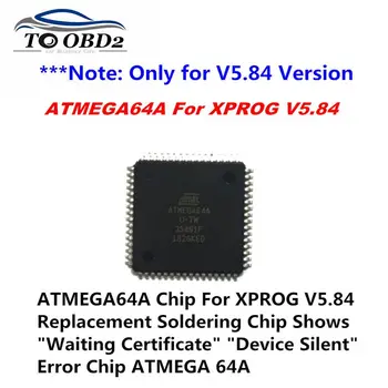 

ATMEGA64A Chip For XPROG V5.84 Replacement Soldering Chip Shows "Device Silent" "Waiting Certificate" Error Chip ATMEGA 64A