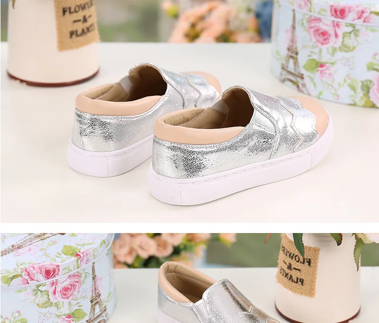Детская обувь; тапочки для мальчиков Дети спортивная обувь весенне-осенние Мокасины обувь для девочек одежда для малышей из искусственной кожи с изображением звезды для девочек обувь