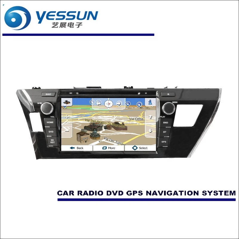 Best YESSUN For Toyota Corolla 2014~2016 LHD Car Radio CD DVD Player Amplifier Amplifier HD TV Screen GPS Navigation Audio Video 1