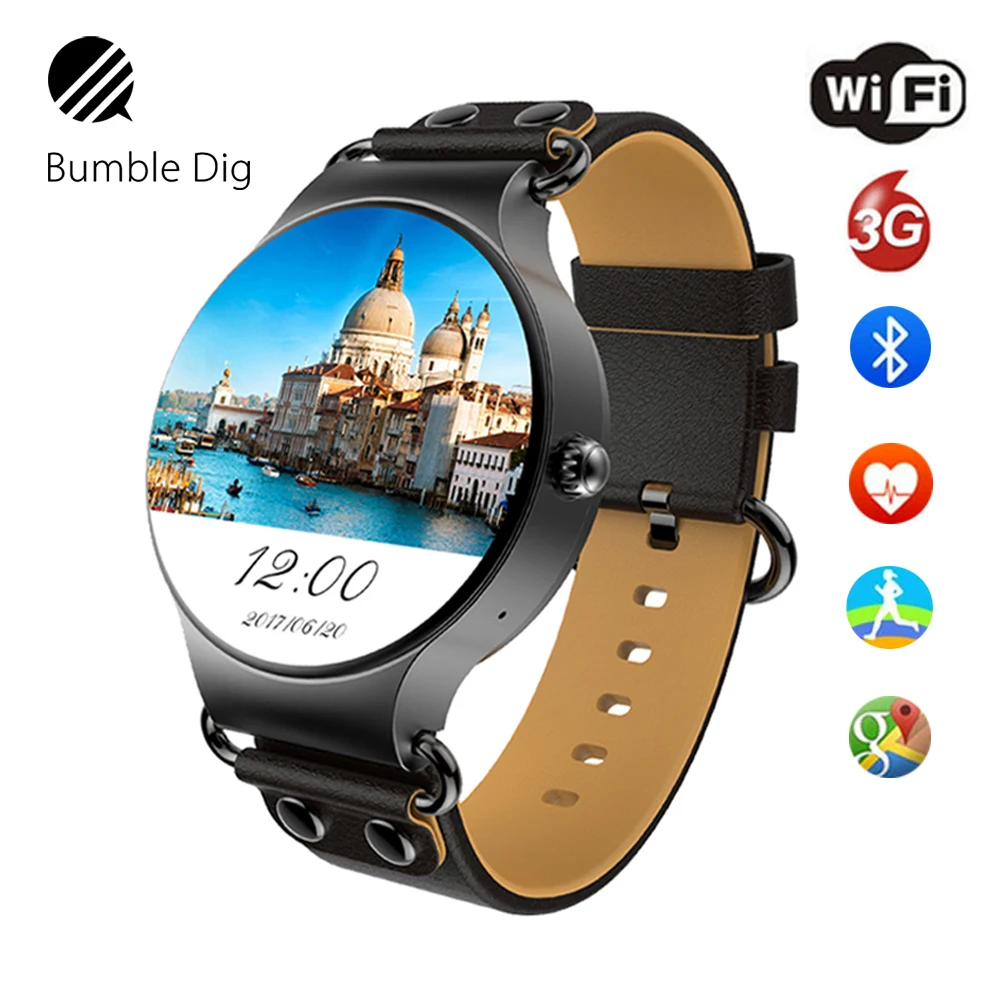 Smart Watch Android Wifi GPS Bluetooth Phone Call Smartwatch Fitness Tracker Android Watch For men women