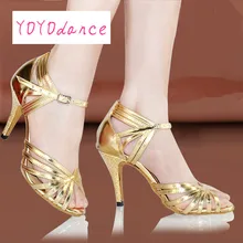 Женская обувь для латинских танцев; женская обувь на высоком каблуке с мягкой подошвой; Обувь для бальных танцев для взрослых; обувь для сальсы, серебряного, золотого цветов, танго; обувь на квадратном каблуке