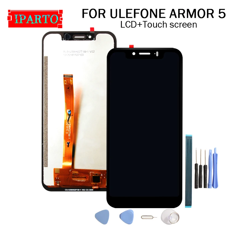 5 85 дюймов ULEFONE ARMOR ЖК дисплей + кодирующий преобразователь сенсорного экрана в