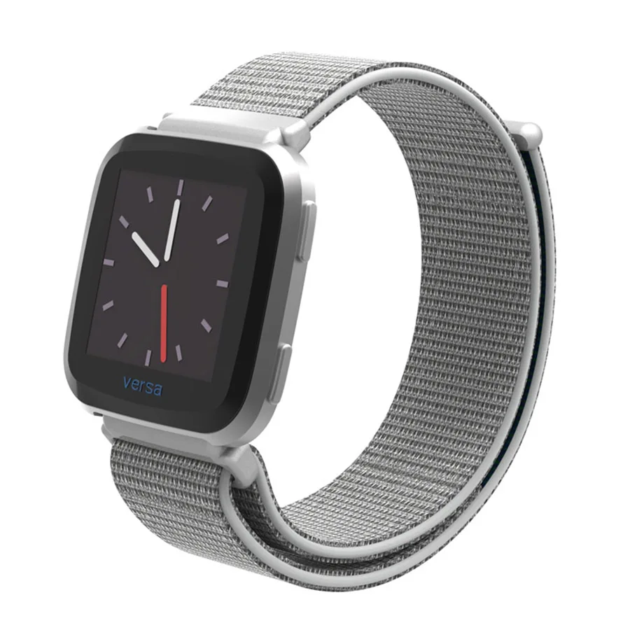  SCOMAS Replacement Woven Nylon Strap For Fitbit Versa Breathable Adjustable Closure Loop Watch Band - 32876435571