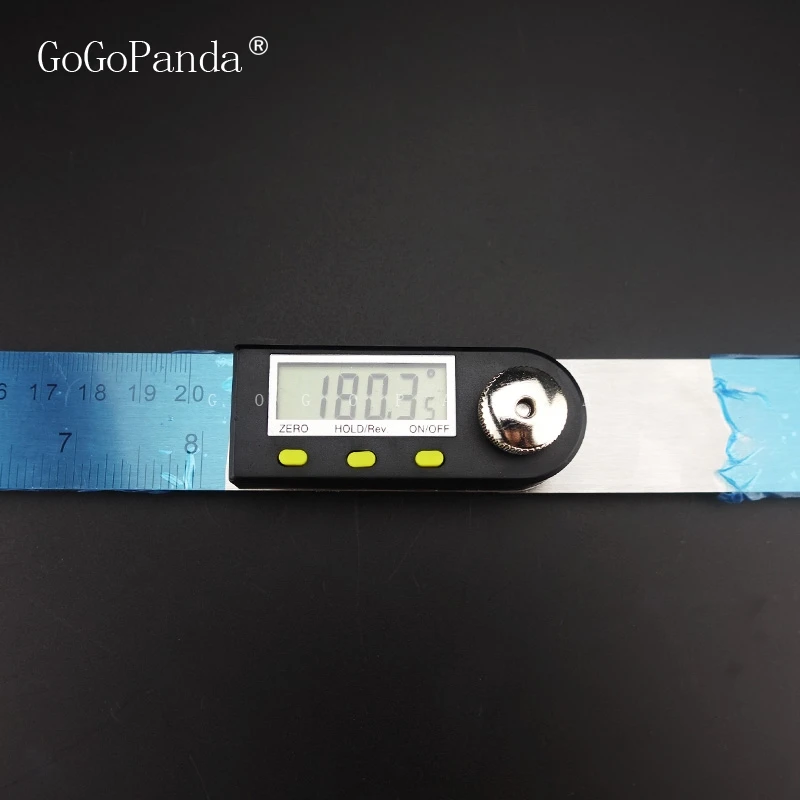Digital Display Angle Stainless Steel Electronic Ruler For Woodworking Protractor Multifunction 360 Degrees