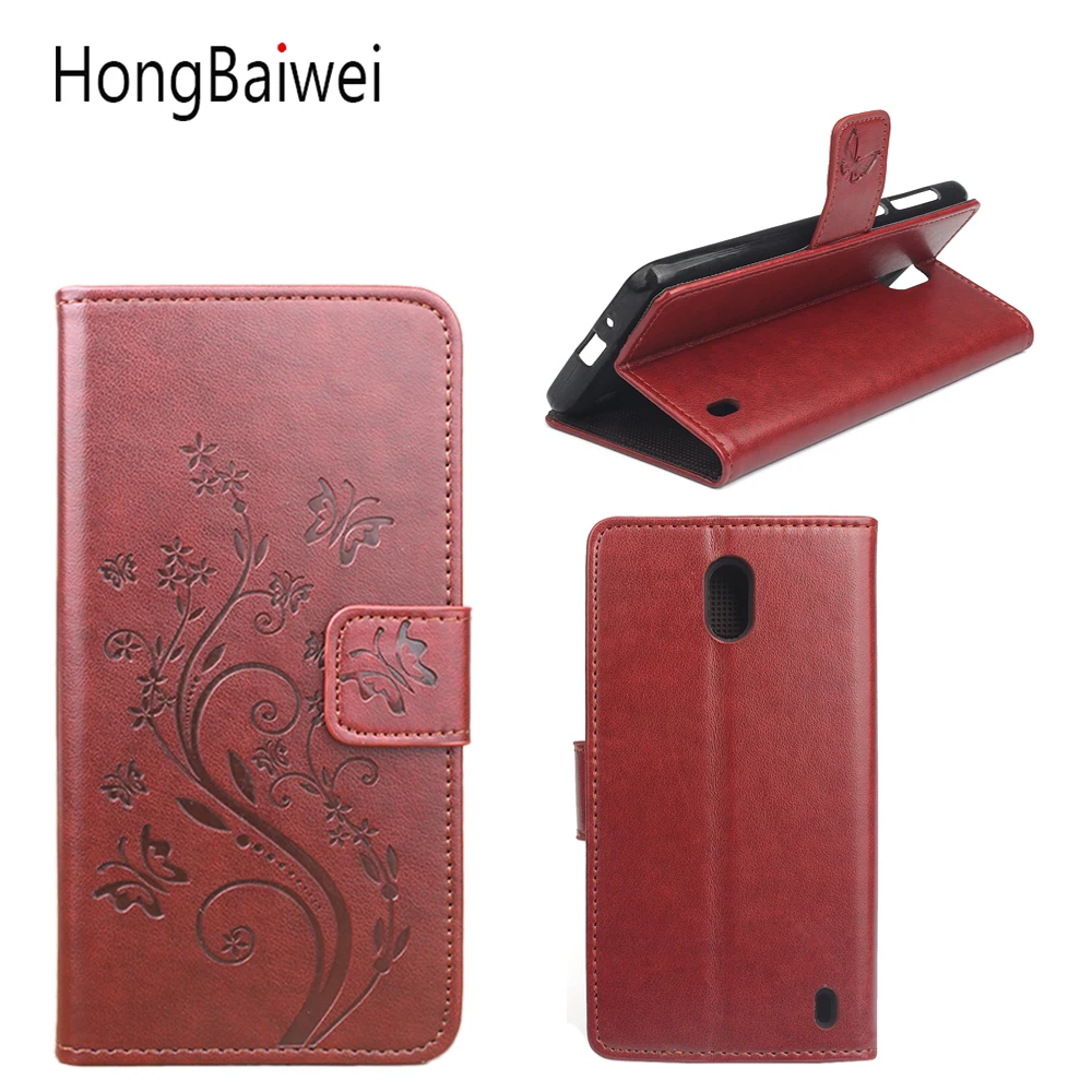 

Flip Case For Nokia 2 Leather Luxury Wallet FLip Case For Nokia 5 6 Card SLots HoLder Stand Case
