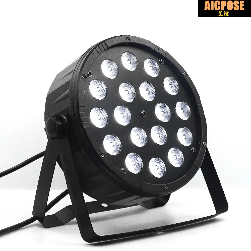 18 шт. 12 Вт светодиодные лампы 18x12 Вт светодиодные Par огни RGBW 4в1 плоский par led dmx512 дискотечные огни профессиональное сценическое dj оборудование