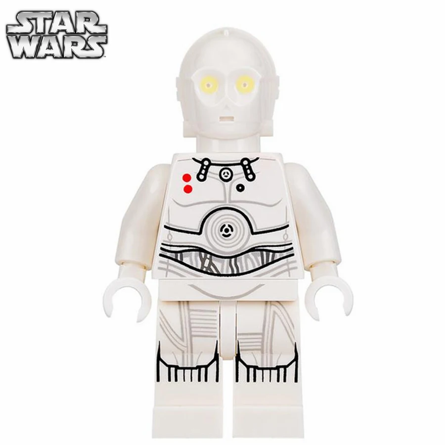 Одна распродажа Звездные войны The Force Awakens sw725 белый K 3PO R2 D2 Дарт модель Вейдера minifig