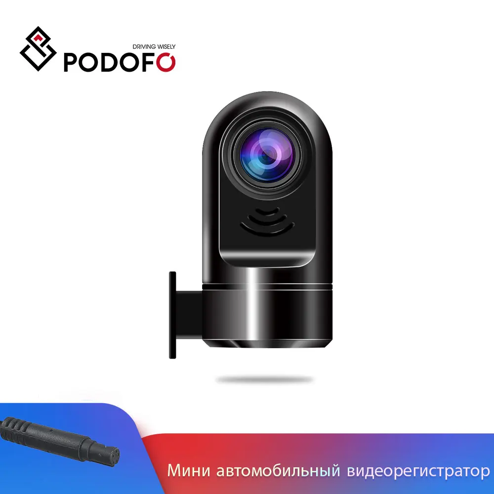 Podofo Мини Автомобильный видеорегистратор ADAS Auto Dashcam HDP Dash Camera USB Loop Record g сенсор