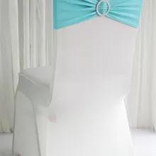 200 Тиффани синяя Подвязка из спандекса для стула лайкра лента с пряжкой для свадьбы /эластичная лента для стула для банкета