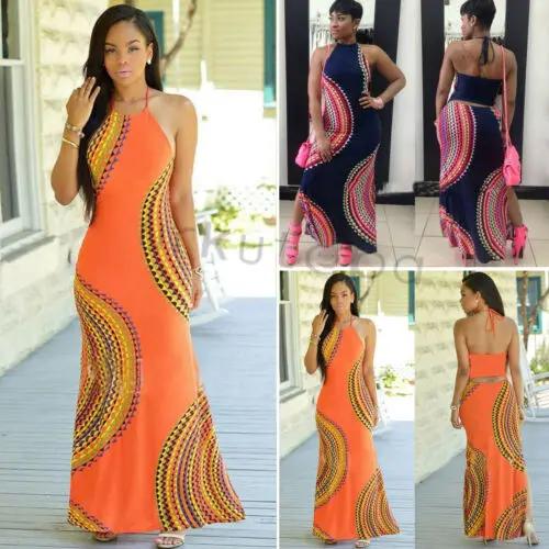 

Women Long Maxi Dress Holiday Evening Party Dress Beach Dress Sundress