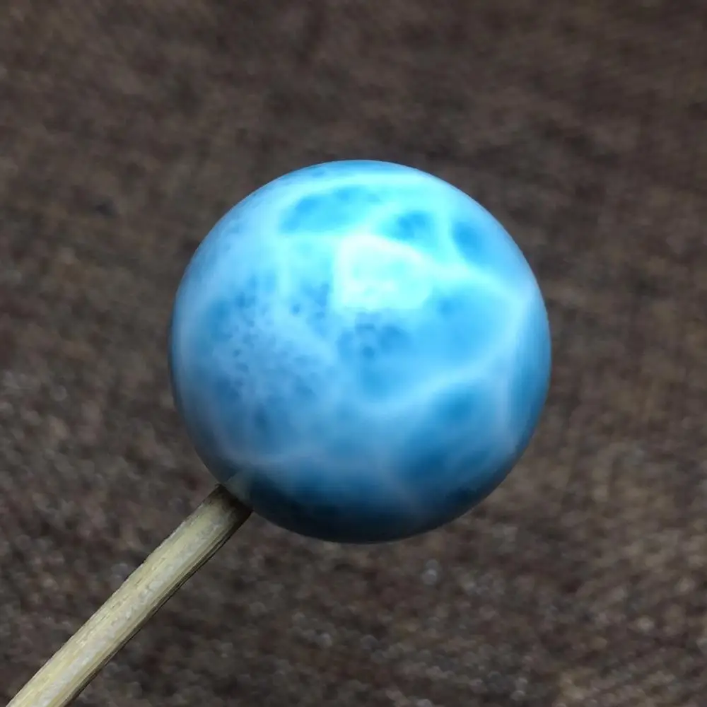 

Larimar Beads 9.62grams 18.5mm Natural Larimar Gemstones Loose Stones Loose Gems for Jewelry Making