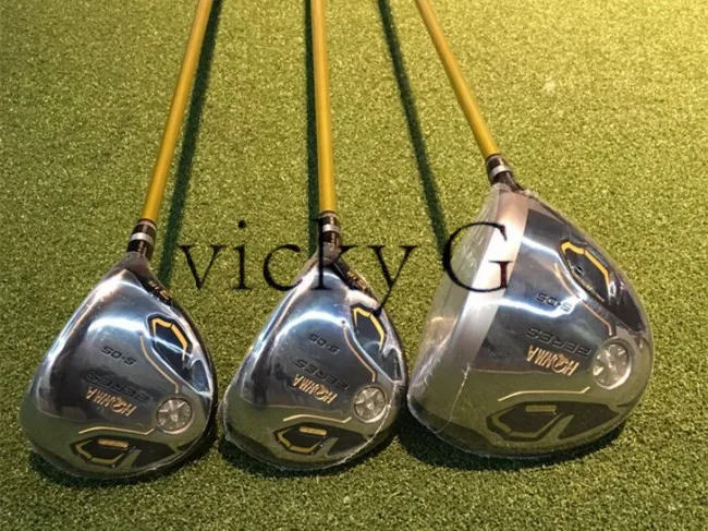 Новый 3 Звезда Honma S-05 Дерево Набор Хонма Гольф-Клубы водитель + Фарватер Вудс Вал