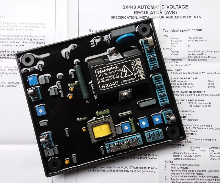

SX440 AVR Generator Automatic Voltage Regulator 2PCS/LOT+FAST SHIPPING