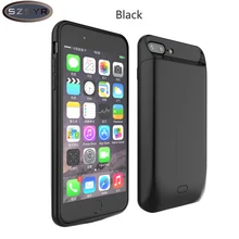 Зарядное устройство Батарея чехол 5000 мАч/7200 мА/ч, Мощность чехол для iphone 7/7 plus, Внешняя батарея резервного Мощность банка для iphone 8/8 plus