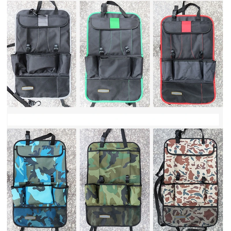 

1PC Universal Camouflage Car Seat Back Organizer Tablet Holder Storage Bag Travel Polyester Oxford Cloth Multi Pocket 58CM*36CM