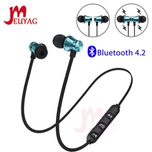 MEUYAG магнитные беспроводные bluetooth наушники XT11 Музыкальная гарнитура для телефона шейные спортивные наушники с микрофоном для iPhone samsung