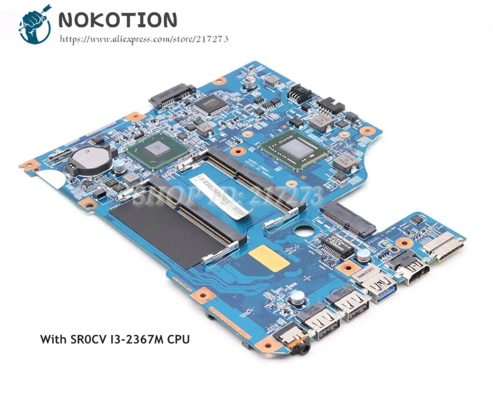 NOKOTION для acer aspire V5-431 V5-431G Материнская плата ноутбука NBM1K11001 48.4VM02.011 основная плата SR0CV I3-2367M Процессор DDR3