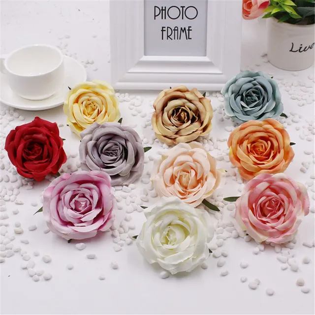 free shipping 7cm rose 5pcs lot tissue paper scrapbooking fake flower made of tissue paper