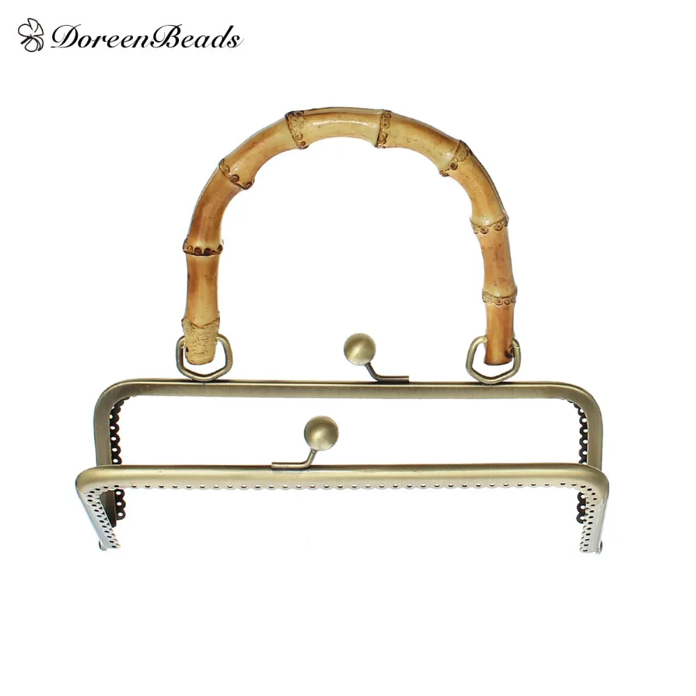 DoreenBeads Metal Frame Kiss Clasp Rectangle For Purse Bag Antique Bronze Bamboo Handle(Open Size:27.8x20.1cm)20.1x18.5cm,1 Pc
DoreenBeads Metal Frame Kiss Clasp Rectangle For Purse Bag Antique Bronze Bamboo Handle(Open Size:27.8x20.1cm)20.1x18.5cm,1 Pc