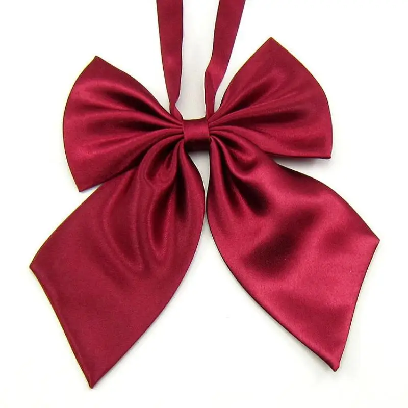 Fashion Ribbon Party Tie Flower Unisex Students Campus Solid Color Bow Tie