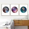 Modern Astronomy Galaxy Canvas Art Print and Poster Home Wall Decor , Set of Three Galaxy Space Canvas Painting Wall Art Picture ► Photo 1/6