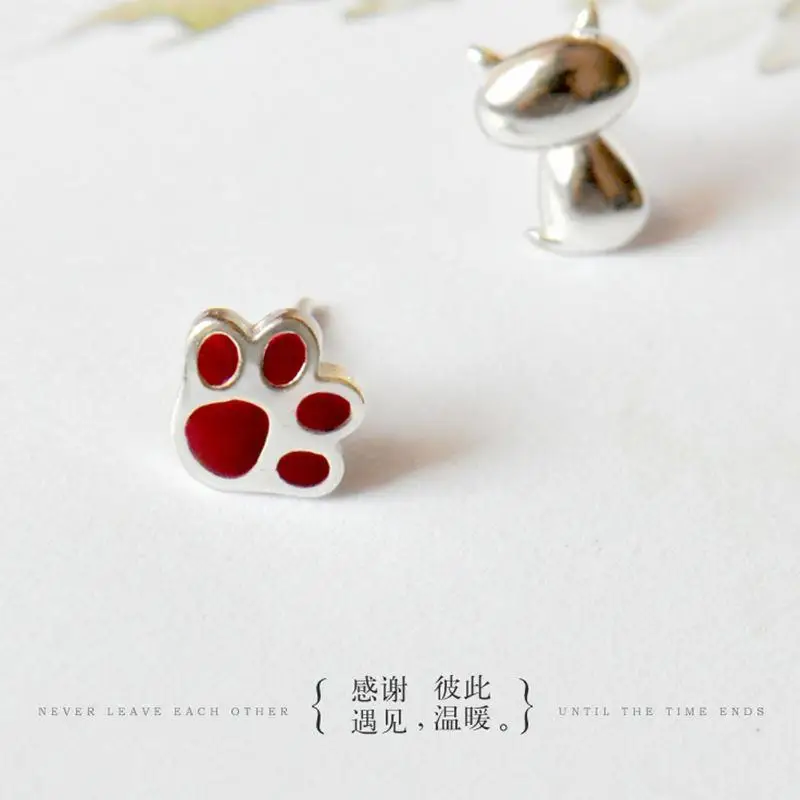 

925 Sterling Silver Cat's claw Stud Earrings For Women Casual Style Girl Earings Personality Sterling-silver-jewelry