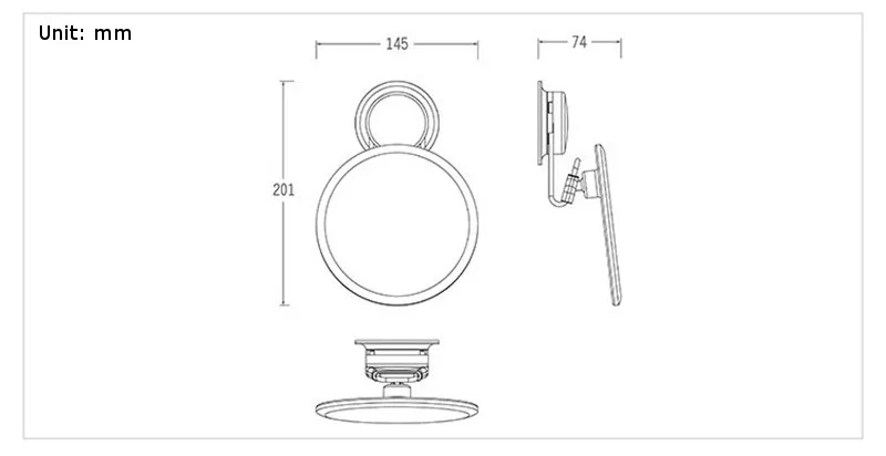 1 шт. Mrosaa 360 Вращение на присоске для ванной комнаты зеркало регулируемое зеркало для макияжа круглое настенное косметическое зеркало Инструменты
