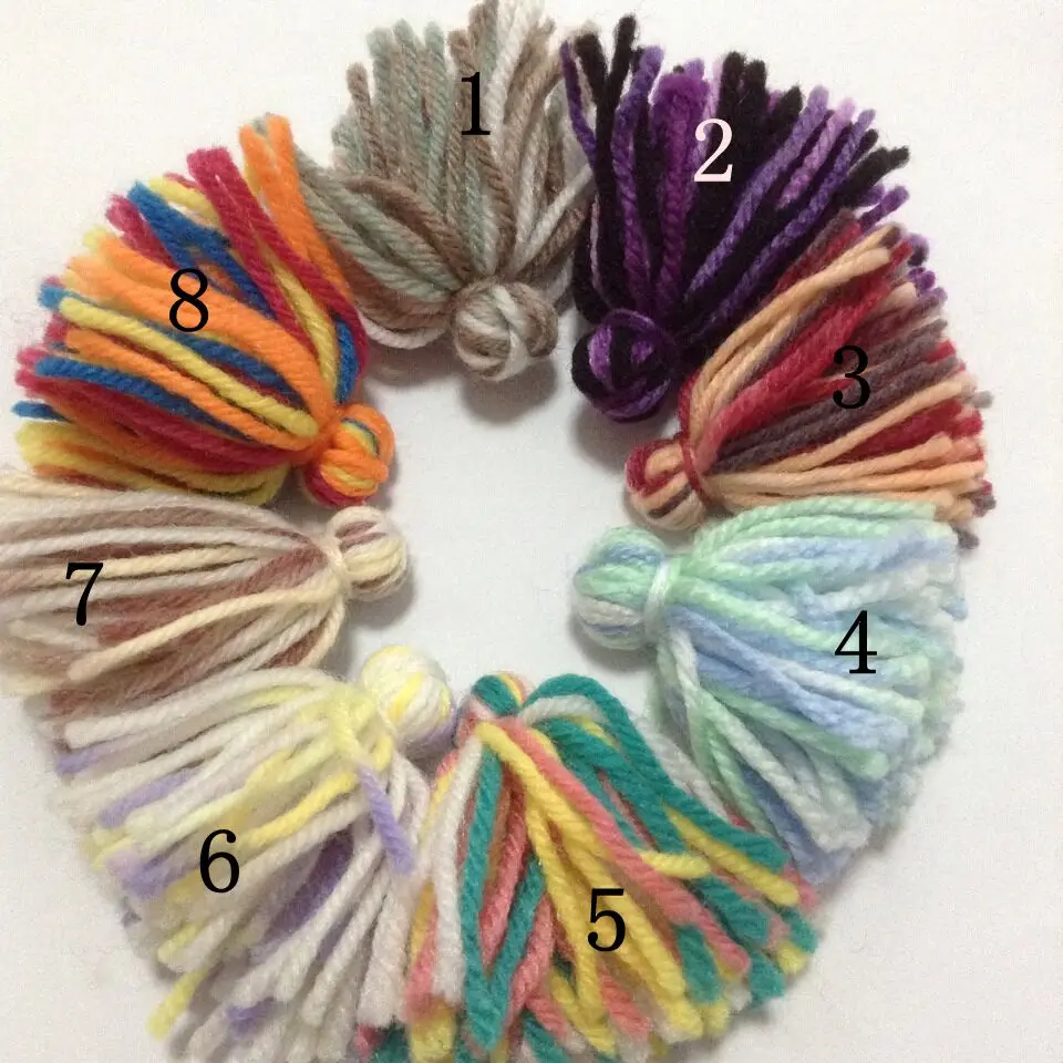 

2019Bohemian national style textile woolen yarn tassel 6cm all stock