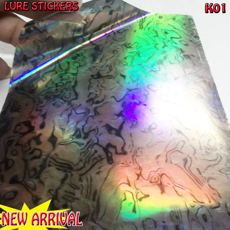 

NEW ARRIVAL JIG lure stickers tying materials fish SIZE K01 10CM*15CM 10papers/lot
