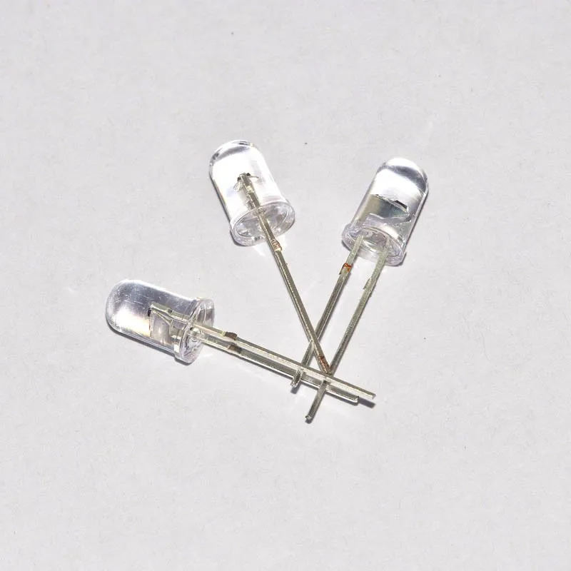 5mm RGB (red green yellow) multicolor led flashing slowly round with domed top transparent lens 2pins high brightness(1)