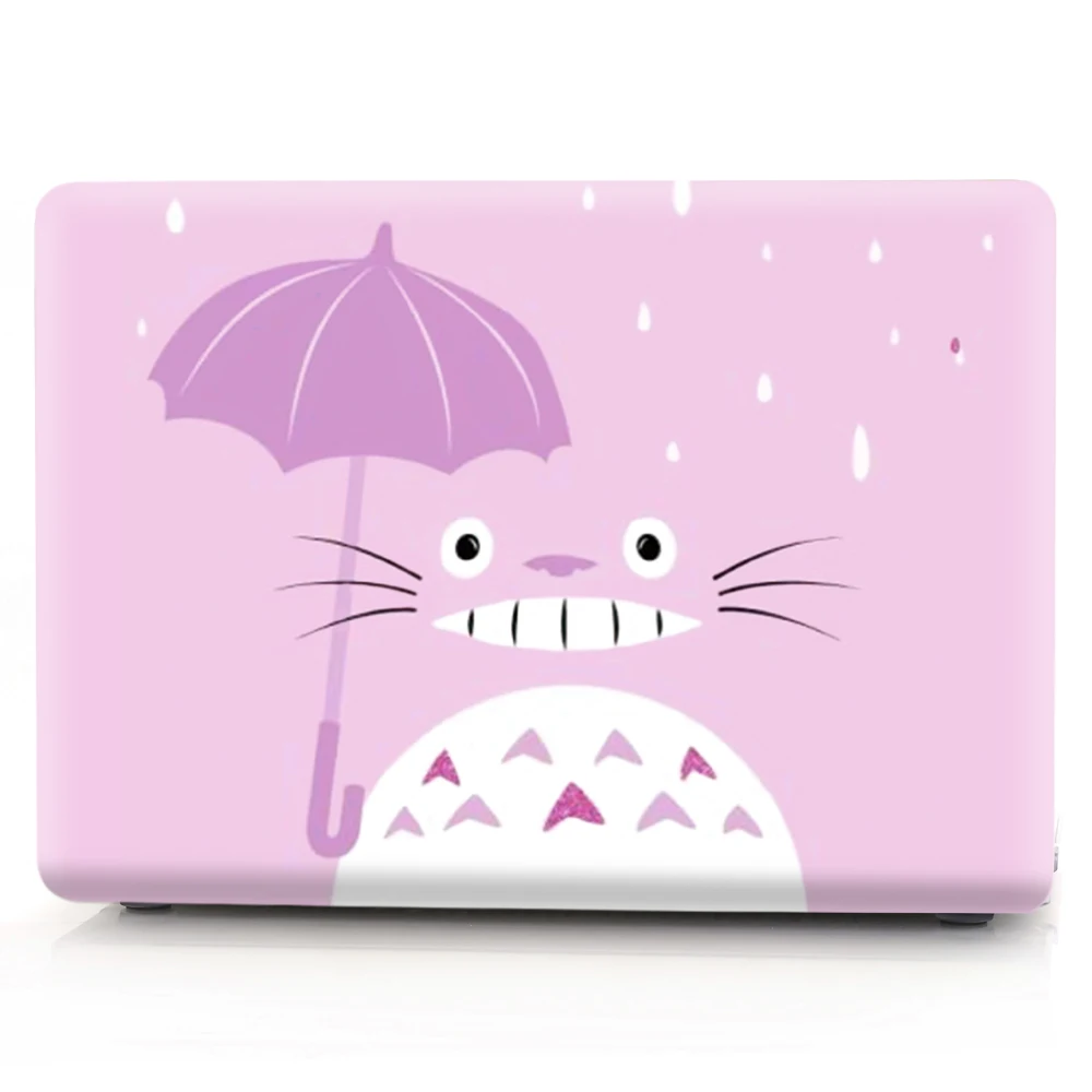 Чехол для ноутбука Totoro с цветной печатью для MacBook Air retina Pro 11 12 13 15 для MacBook с сенсорной панелью New Air 13 New Pro13 15