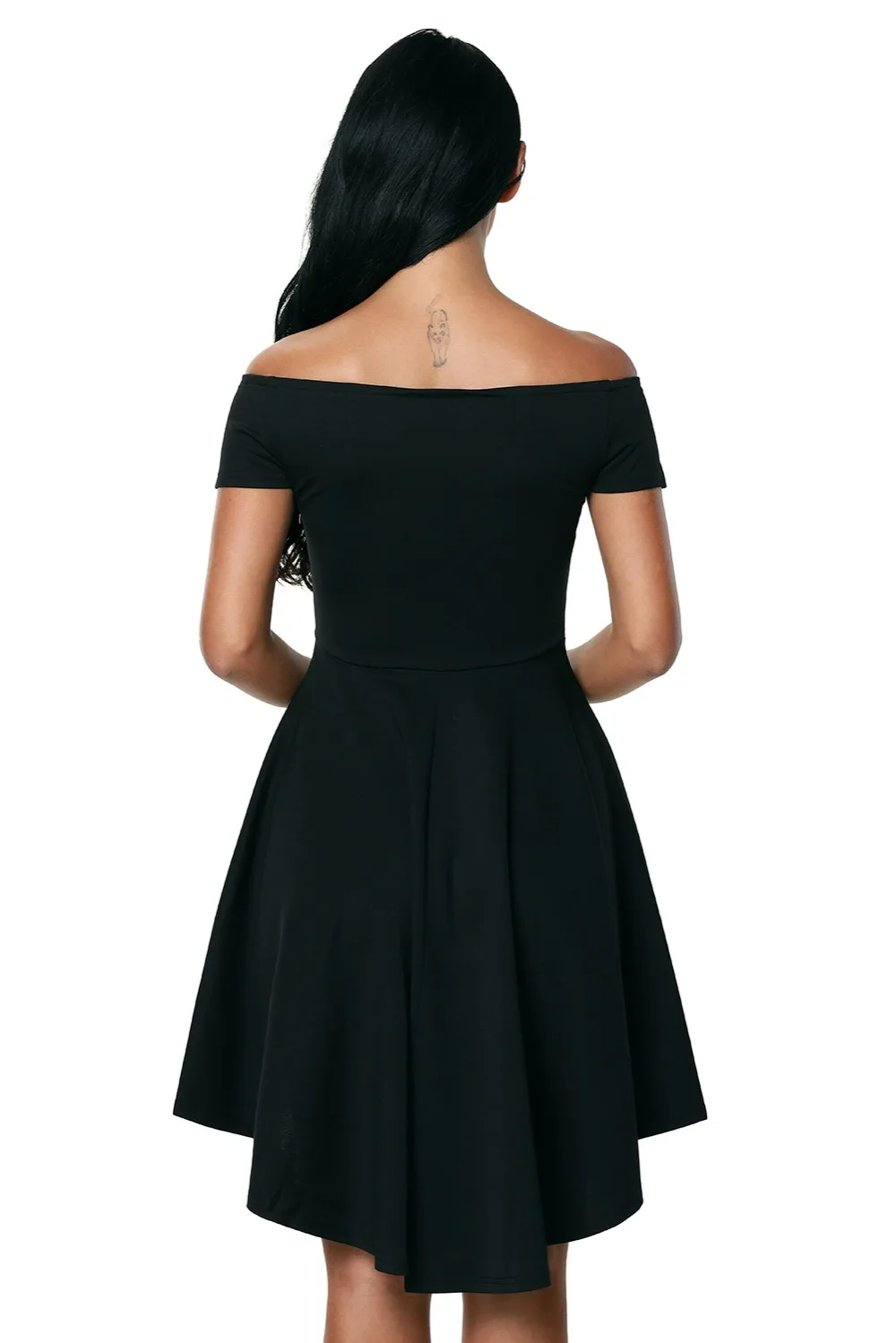Black-All-The-Rage-Skater-Dress-LC61346-2-2