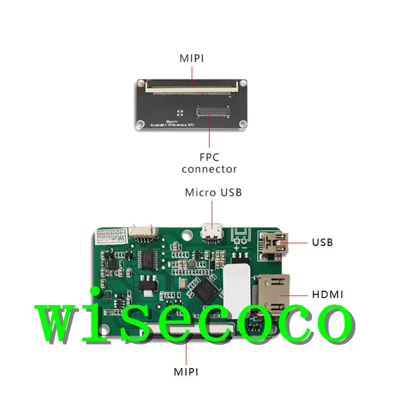  5.5 inch 1440x2560 2K IPS LCD screen display with HDMI to MIPI controller board for Raspberry Pi 3 
