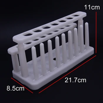 

1pc Plastic Test Tube Rack 15 Holes and 9 Pins Holder Support Burette Stand Lab Test Tube Stand Shelf