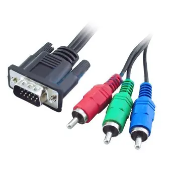 

Wholesale Dropship New 15P VGA/HD15 to RGB 3 RCA Component TV/HDTV Cable 1.5M