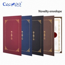 Сертификат честь классический ретро nevelty позолоченный конверт А4 сертификат Обложка Письмо Бумага контракт папка для документов 6 шт./партия