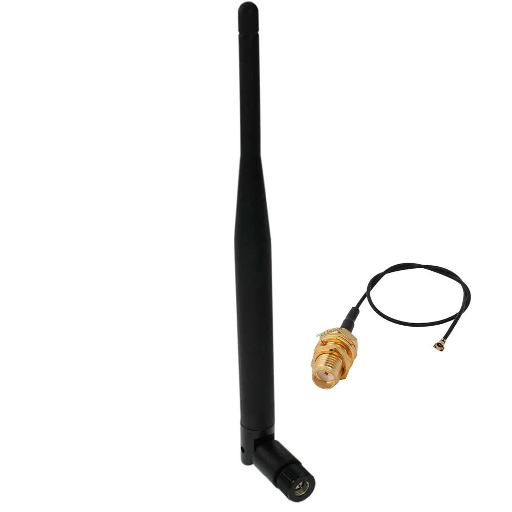 2,4 ГГц 5dBi Wi-Fi антенна SMA разъем для PCI карты USB беспроводной маршрутизатор WiFi усилитель+ 15 см SMA женский провод IPX