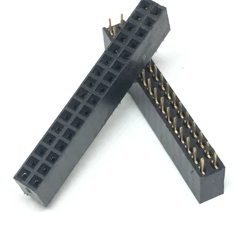 10Pcs Pitch 2.54mm 2x16Pin 32 Pin Female Double Row Straight Header Connector Socket 3