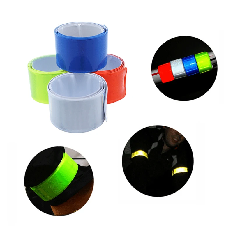 2Pcslot Cycling Reflective Strip Running Fishing Warning Bike Safety Bicycle Bind Pants Leg Strap Reflective Tape LT0097 (1)