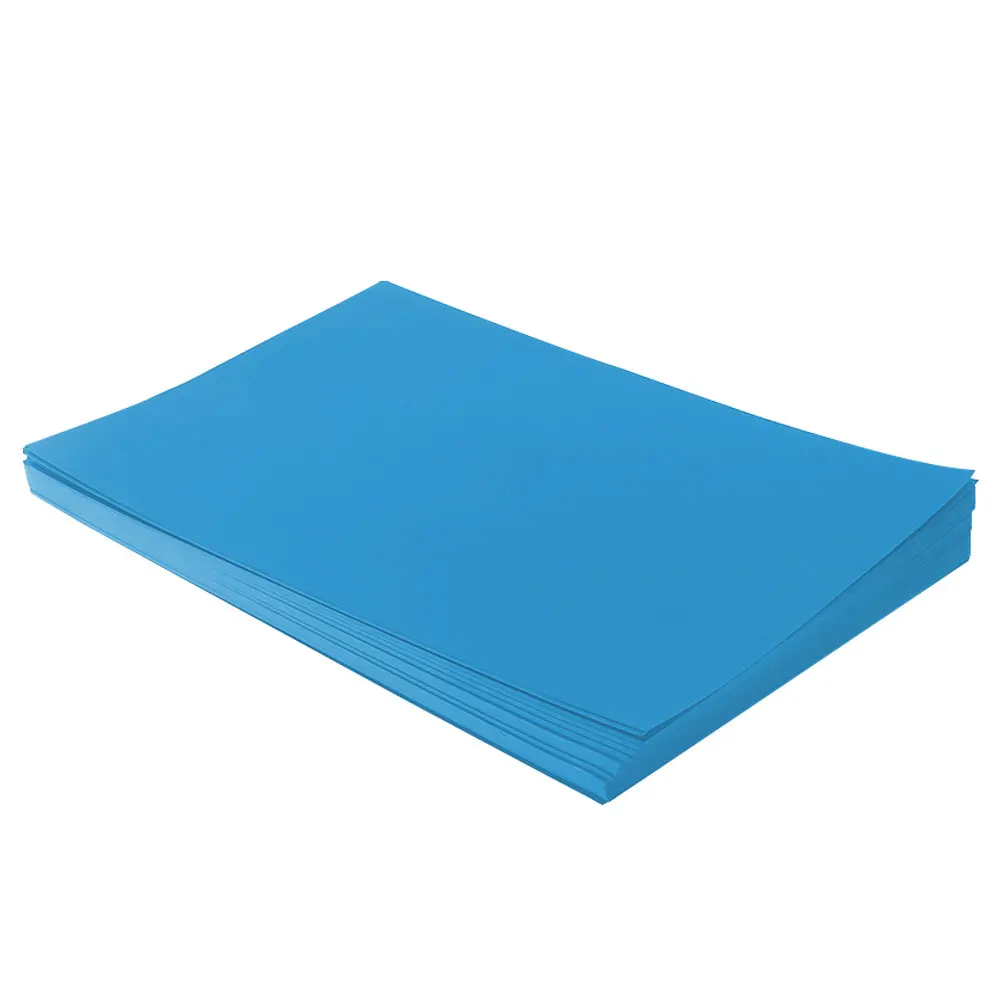 Blue Цветная бумажная карта 100 шт. 160gsm A4 ремесла школьные принадлежности для студентов и офиса ручной работы канцелярские принадлежности Скрапбукинг - Цвет: Blue