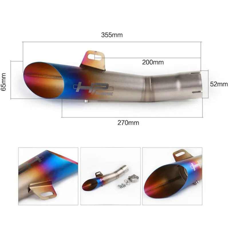Выхлопная труба мотоцикла, глушитель для мотоцикла, скутер для мотоцикла, выхлопная система Akrapovic, Модифицированная выхлопная система GY6 для Yamaha YZF R6, выхлопная труба