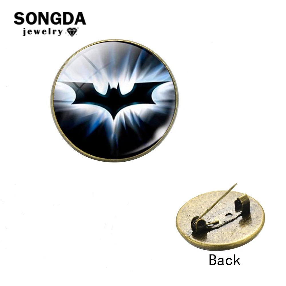 

SONGDA Cartoon Superhero Batman Sign Icon Black Brooch Lapel Pin DC Comics Movie Series Pins Button Decor Badges for Boys Gifts