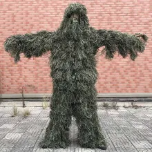 5 ピース/セット迷彩の Ghillie スーツ Yowie Sniper Tactical 服迷彩スーツ狩猟ペイントボールのための Ghillie スーツ狩猟服(China)