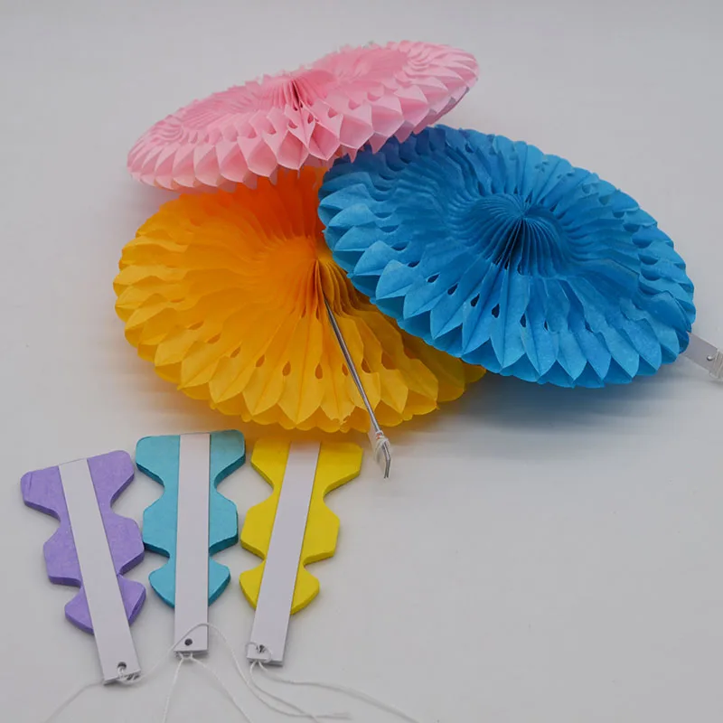 

1Pcs Paper Craft 20/25/30cm Paper Fans for Wedding Party Decoration Baby Shower Supplies Handmade Home & Living Decor 8
