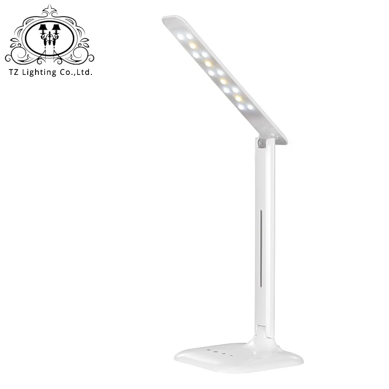 

TZModern Led Table Lamp Work Office Study Flexible Bright Reading Desktop Dimmable Folding Desk Light 5DV 6.5W Bureaulamp