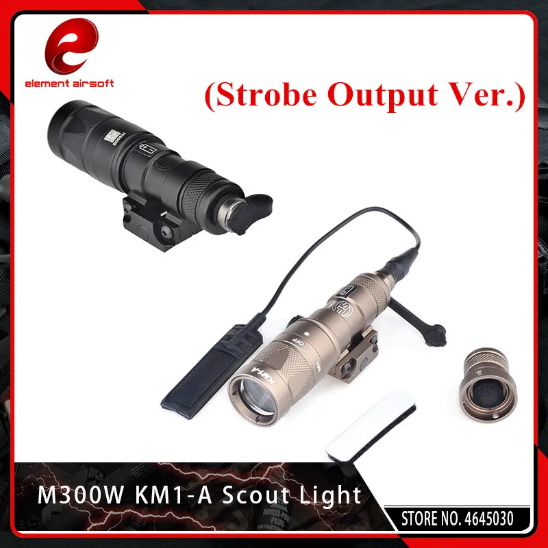 Element Airsoft Алюминий M300W Скаут светильник KM1 A Тактический стробоскоп Выход оружие