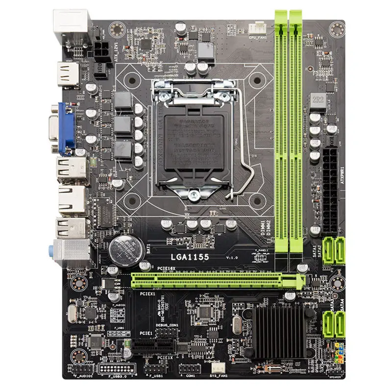 Материнская плата H61 Lga1155 M-Atx для процессора Core I3 I5 I7 поддержка Ddr3 памяти с 4 портами Usb2.0 Vga Hdmi порт