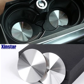 

2pcs Aluminum AMG Styling car cup pad car Interior sticker For Mercedes-Benz w117 cla45 w205 c63 w212 e63 w207 w176
